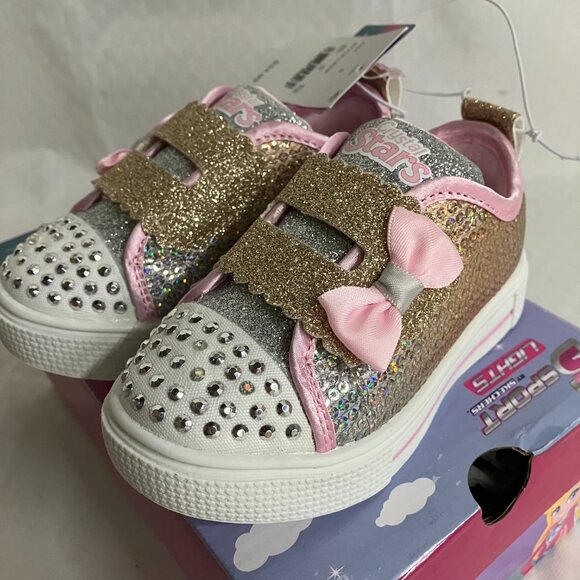 S Sport By Skechers 6 Light Pink Toddler Girls Lexie Sneakers Sequin Embellished - Picture 4 of 7